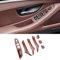 CHUANGHUI Car Door Handle Cover for BMW 5 Series F10 2011-2016 Interior Door Handles Replace Trim Cover 520i 528i 530i 535d 535i 550i (Reddish Brown)