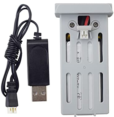 ZYGY 3.7V 1100mah Lithium-Akku mit Ladekabel für D25 Falt-Quadcopter Zubehör Fernbedienung Drohnen Akku