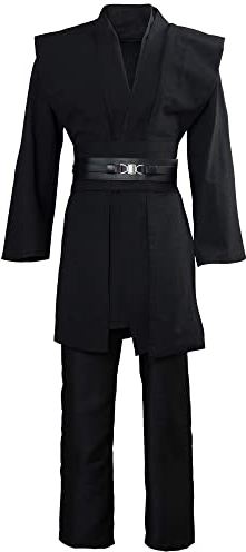 Bichingda Herren-Tunika, Ritterkostüm, Kapuzenrobe, Uniform, Cosplay, Komplettes Halloweenkostüm-Set