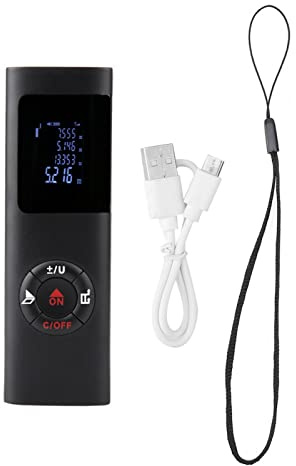 VIFERR Télémètre Laser Numérique, Télémètre Laser Portable Mini Laser Distance Zone Volume Mètre Télémètre Portable 40M
