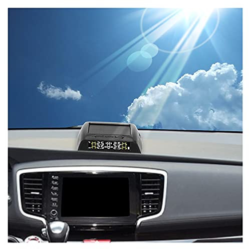 LARIAU Reifendruck-Kontrollsystem 6 stücke Sensor für LKW-Anhänger RVS-Camper-Hochtemperatur TPMS. System USB Solarladung Auto Reifendrucküberwachung 8.0