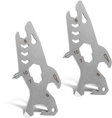 Cobee Shark Flaschenöffner, 2 Stück Multifunktionaler Shark Bieröffner Schlüsselanhänger Anhänger Kreativer Metallöffner Taschenöffner Zubehör für Camping Reisen für Papa Freund Barkeeper