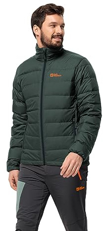 Jack Wolfskin Ather Down Jkt M Piumino, Nero, L Uomo