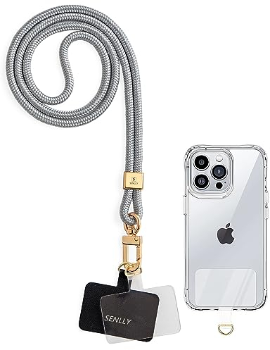 SENLLY Universal Handykette mit Ultradünne Patch, Originellem Minimalistisch Design Handy Hals Umhängeband