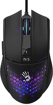 Bloody L65 Max RGB 12.000 CPI Sensor Ultra Core 3&4 Active Customized Optical Gamer Gaming Mouse H.Comb