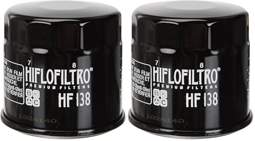 HIFLO Ölfilter HF138 Suzuki, schwarz (Packung mit 2)