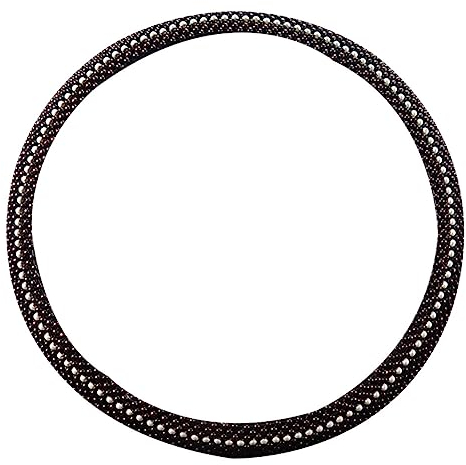 38cm Lenkradabdeckung, Universal Auto Lenkradbezug Anti-Rutsch Lenkradhülle Holzmaserung schweißtreibend Atmungsaktive Lenkradschoner Lenkrad Abdeckung für Auto LKW SUV Geländewagen