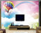 Große Traumblume Tapete Heißluftballon Regenbogen Tapete Karikatur Kinderzimmer Wandbild 3D Tapete TV Wandbild Tapete Wanddekoration fototapete 3d Vlies wandbild Schlafzimmer-430cm×300cm