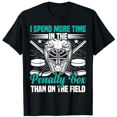 Eishockeyspieler Mehr Zeit im Penalty Box Hockey Team T-Shirt