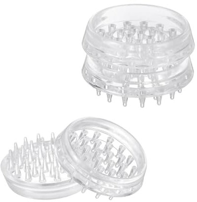 sourcing map 4 Pcs Carpet Protectors Spiked Caster Cups 1.46 Round Spiked Furniture Cup Furniture Carpet Protectors for Furniture Legs Table Chair Sofa