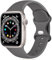 Epova Compatible con Correa Apple Watch 42mm 44mm 45mm 46mm 49mm, Mujer Hombre Silicona Pulsera para iWatch SE Series 10 9 8 7 6 5 4 3 2 1, Arcilla, Pequeño
