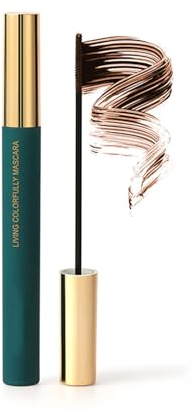EONFAVE Wimperntusche Wasserfest, Langlebig & Nicht Verklumpend Mascara Braun, Verlängerung & Volumen Mascara, Smudge-proof & False Lash Effect Wimperntusche (Braun, Fein)