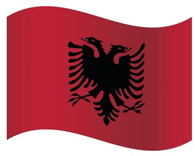 SmagMedia24 WM Fanartikel Magnet Flagge Fahne für Auto Deko Alle Länder Verschiedene Größen Weltmeisterschaft Magnetfolie 0,9 Stärke (Albanien, S (15x10cm))