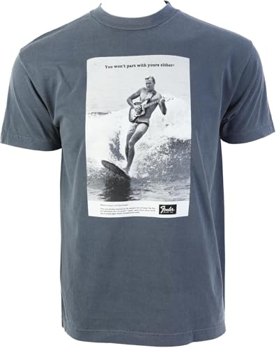 Fender Vintage Ad Surfer Tee, Ocean S