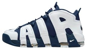 NIKE Sportswear - Turnschuhe AIR More Uptempo '96 OLY aus synthetisch, weiß-Navy blau-Gold-rot (9.5)