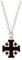 HOLYART Collection Halskette aus Silber 925 mit Kette und braunem Kreuz von Jerusalem