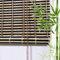 Raffrollos aus natürlichem Bambus, für Fenster, atmungsaktiv, für drinnen und draußen, lichtfilternder Bambusvorhang, 109,2 x 259,1 cm, Schwarz
