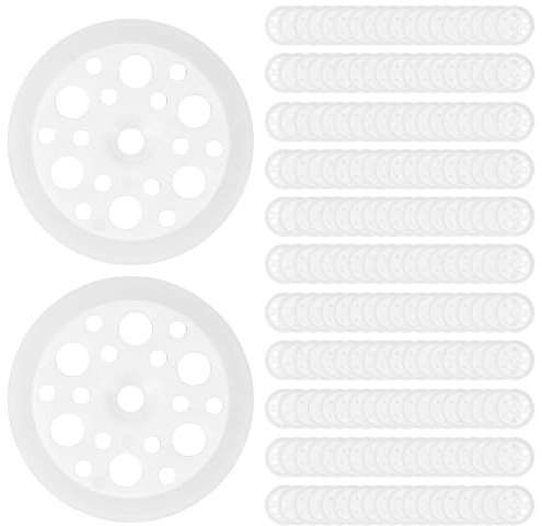 200 Pcs Arandela Plástica, Arandela Aislante Disc 46 mm, Arandelas Planas de Plástico, Arandelas de Plástico Blancas para Sujetar y Soportar Paneles de Aislamiento Paneles de Espuma