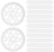 200 Pcs Rondelles Plates en Plastique, Rondelle pour Isolation Discs 46mm, Rondelles en Plastique de 46mm, Rondelles en Mousse pour Fixation et le Support de Panneaux Isolants Panneaux en Mousse