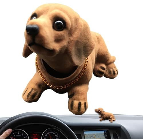 Fmzrbnih Wackelkopf-Dackel – Neuheit Dackel-Wackelkopf, Lustige Hundefigur