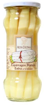 ALTA COCINA Weiße Spargel 9/12 Stück Glas 220 g. 3er Pack