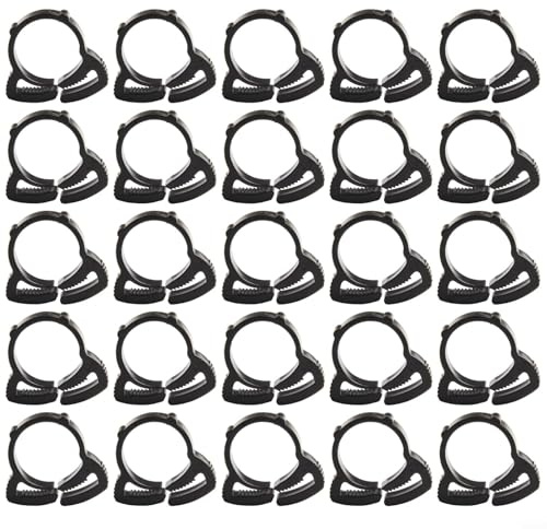Presa sicura per 20 pezzi in nylon a scatto con morsetto a cricchetto per irrigazione Ø16 mm/ø20 mm, tubo dell'acqua in plastica con clip (φ20 mm)