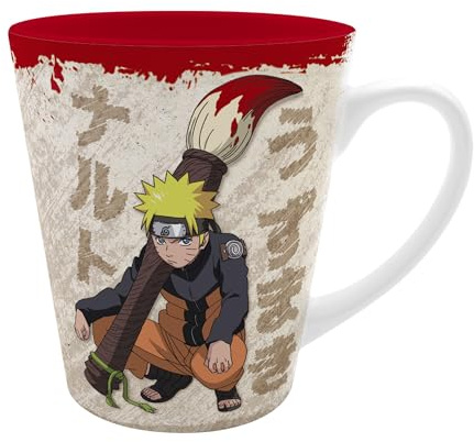 ABYSTYLE Tasse Naruto Shippuden Naruto Pinsel Ninja – offizielles Produkt – 250 ml – hochwertige Keramik – japanisches künstlerisches Design
