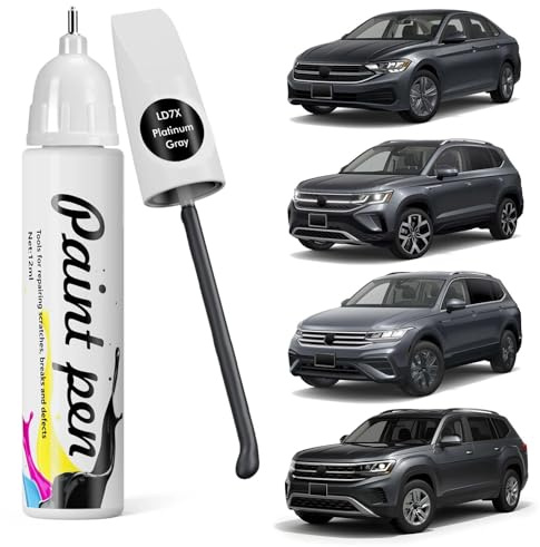 LD7X Platinum Gray Auto Kratzer Reparaturstift, Kompatibel mit Volkswagen | Schnelle und Einfache Kratzerbehebung für Atlas/Jetta/Tiguan/Taos/ID4/GTI/Arteon/Beetle