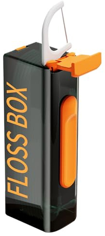 Set di plettri da viaggio per filo interdentale, organizer portatile | dispenser automatico di pop, supporto igienico per il trasporto | progettato utilizzando dieci plettri per filo