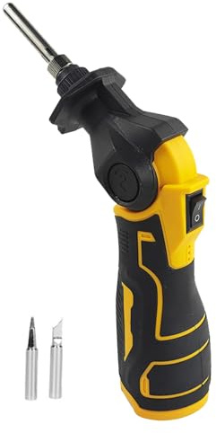 30 W kabelloser Lötkolben, 0-400 ℃ Schweißwerkzeug, 0-90 °, schnelles Aufheizen in 50 Sekunden, 2 Spitzen für die Reparatur von Batterie-Lötkolben