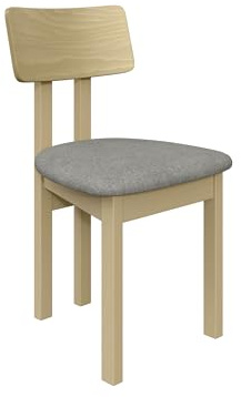 Mirjan24 Esszimmerstuhl Kizeko II, Polsterstuhl, Rahmen aus Buchenholz Gepolsterte Sitzfläche aus Stoff Stuhl für Arbeitszimmer Esszimmer Küchenstuhl (Sonoma/Hygge 91)