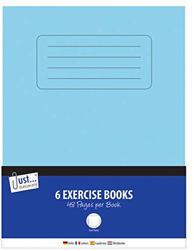 Just stationery 48 Page Exercise Books (Pack of 6) 3248