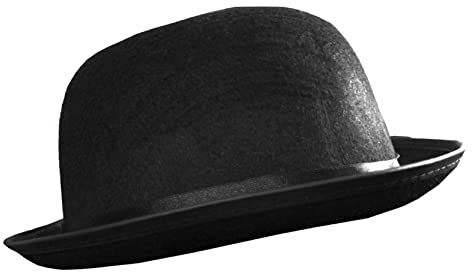 Bowler Hat - Fancy Dress Accessory Mens Ladies 60cm Circumference Felt Victorian Gent Costume Accessory - Pack Of 1