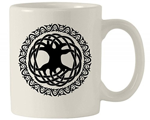 Tribal T-Shirts Mug en céramique Motif arbre de vie celtique