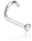 eeddoo Nasen-Piercing Nasenstecker Kristall Silber Edelstahl Regenbogen