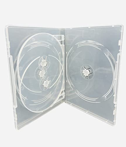 100 x 4 WAY trasparente per DVD/CD/BLU RAY case – Dorso 14 mm – Dragon Trading® Marchio