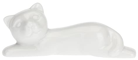 La Porcellana Bianca - Fattoria, Appoggia Posate con Gatto - Gift Box, 6 Pezzi - Fattoria, Posate - Porcellana - 7,5 cm