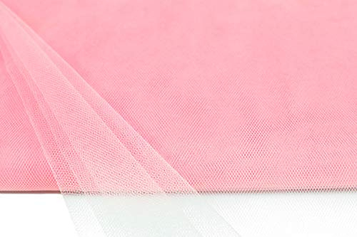 10m Tüll Stoff 150cm Tüllstoff Dekostoff Netz Tütü Fasching Mode Hochzeit Deko rosa 148