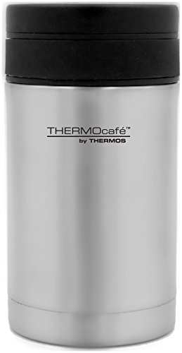 ThermoCafé by Thermos Food Flask with Plastic Spoon 500ml, Stainless Steel