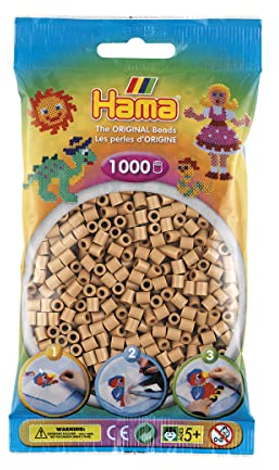 Hama - Midi Sachet 1000 Perles Café Frappé N, 207-75, Light Nougat