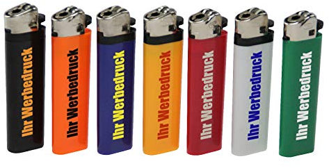 500 x beidseitig Bedruckt Feuerzeug Ecuador BLAU mit Reibrad 1-farbig Werbung Druck Logo