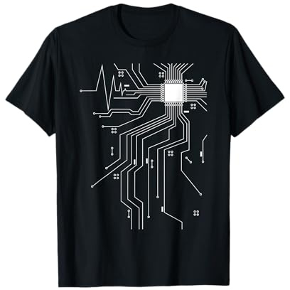 Informatiker Programmierer CPU Herz Platine Lustiges Nerd T-Shirt