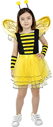 Funidelia | Déguisement Abeille pour Fille Taille 10-12 Ans Animaux, Insectes, Abeille - Couleur: Multicolore, Accessoire pour déguisement - Déguisements Amusants pour Vos soirées.