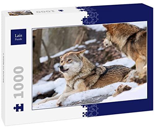 Lais Puzzle 2 Wölfe im Schnee 1000 Teile