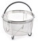 LSFYYDS Panier Cuisson, Panier Autocuiseur, Cuiseur Vapeur Anti-Brûlure, Instant Pot Accessoires, Panier Vapeur en INOX avec Poignée Recouverte de Silicone pour la Cuisson des Légumes, Aliments(Gris)