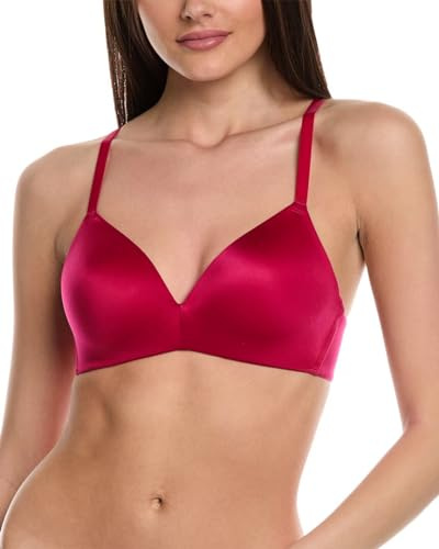 b.tempt'd Women's Future Foundation Wire Free Convertible T-Shirt Bra, Opaque, Persian Red, 34B