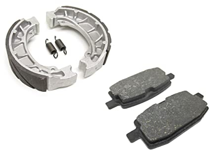 Bremsbeläge Set für GY6 50ccm 4-Takt China Roller – Passend für GM, ATU, Baotian, Benzhou, Flex Tech, Rex RS 450 460, Zongshen – Bremsbacken und Bremsklötze