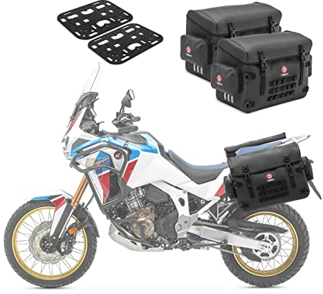 Bagtecs 2X BPW Seitenkoffer für Honda NC 750/700 S/X + 2X Halteplatte Kofferträger