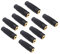 Alnicov 10PCS 3.5mm Stéréo Jack à 3.5mm Stéréo Jack Adaptateur Connecteurs Stéréo Coupleur Femelle à Femelle