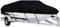 Ywanwj Bootspersenning Bootsabdeckung 420D Oxford Gewebe Wasserdicht Staub Schutz Persenning Anti- Persenning Bootsplane Passend für V-Hull Bass Boats Fisch-Ski Pro-Style Cover (schwarz 20-22ft)